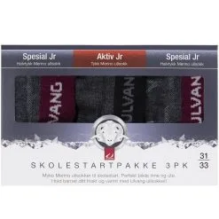 Ulvang Skolestartpakke 3pk Charcoal Melange/Fig