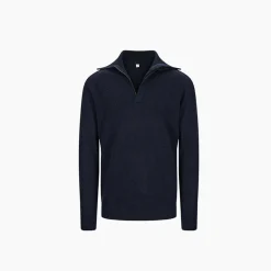 Tufte Robin Stitch Half-Zip Sweater Sky Captain