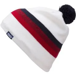 Swix Marka Beanie Jr Snow White/Red OZ -Fjellsko Salg w1200h1200 774