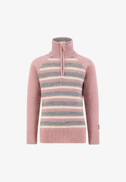 Ulvang Rav Sweater W/zip Sweet Pink Stripe