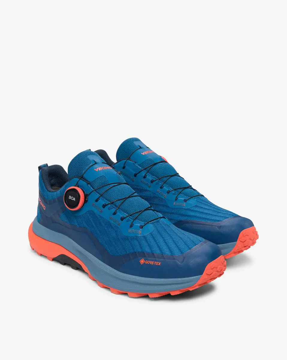 Viking Anaconda Trail Low GTX BOA M Ocean/Orange 4 Viking Anaconda Trail Low GTX BOA M Ocean/Orange - Bilde 4